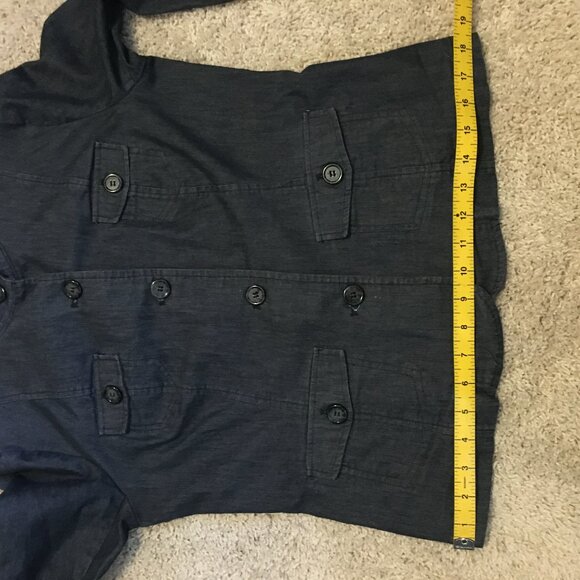 Van Heusen Dark Blue Denim Jean Jacket - Picture 14 of 16